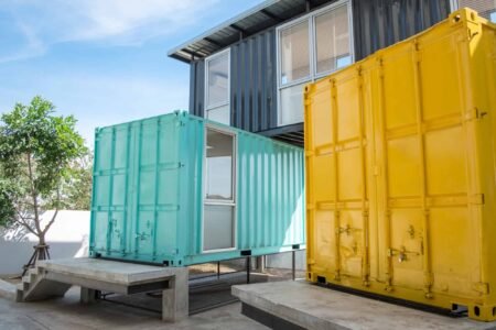 Utilizing Small Shipping Containers for Space-Saving Storage
